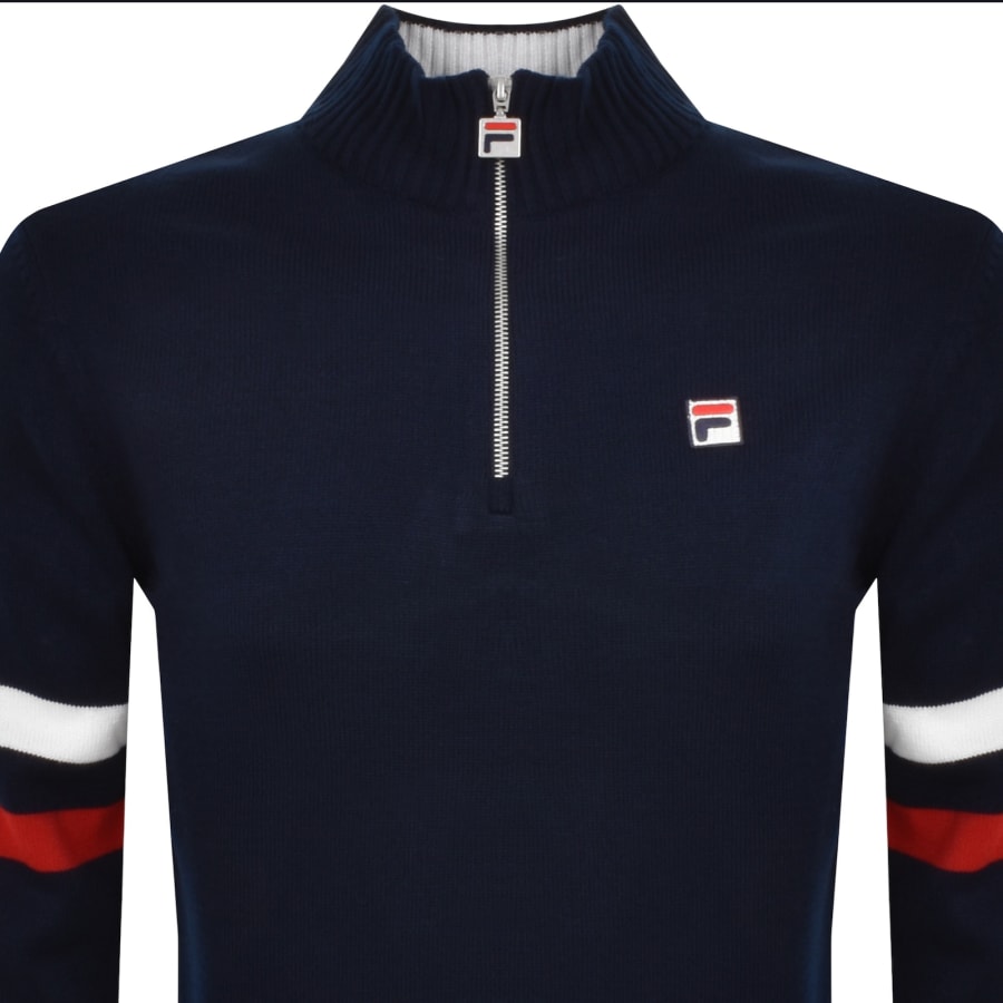 FILA Men s Vintage Harrison Quarter Zip Knit Jumper